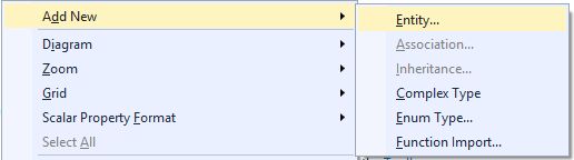 Adding New Entity in DataModel